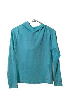 Fieldsheer Long Sleeve Hoodie Sun Shirt Womens Blue Protection Hooded UV Size S